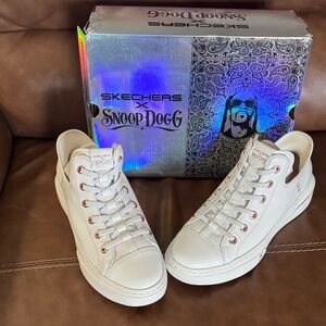 Skechers x Snoop Dogg Cream Sneakers womens Sz 11m